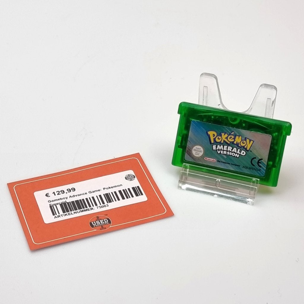 Gameboy Advance Game: Pokemon Emerald, Nintendo, Gebruikt, Support@nintendo.com, 11-1 Hokotate-cho, Kamitoba, Minami-ku
Kyoto 601-8501
Japan