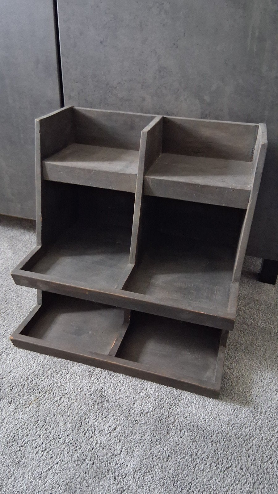 Houten opbergrekje / kruidenrekje - Vintage stijl, Ophalen, Gebruikt