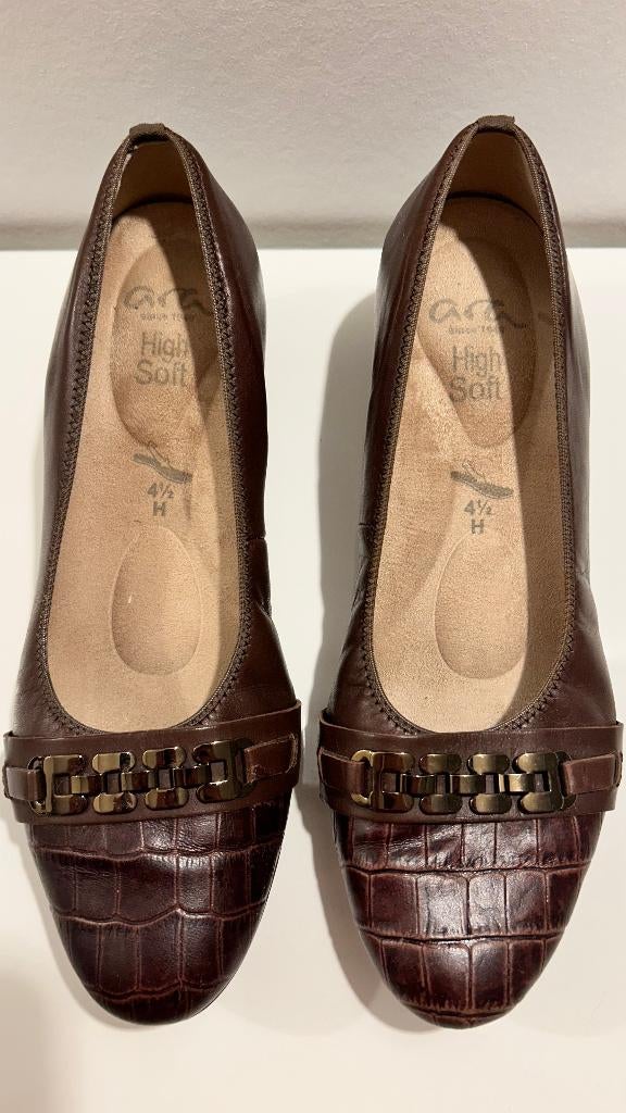 Ara bruine pumps (maat 37,5), Pumps, Bruin, Ophalen of Verzenden, Zo goed als nieuw