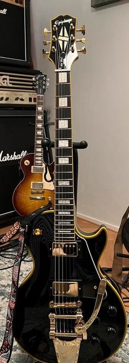 Epiphone Joe Bonamassa 1959 Les Paul Custom, Muziek en Instrumenten, Snaarinstrumenten | Gitaren | Elektrisch, Ophalen, Zo goed als nieuw