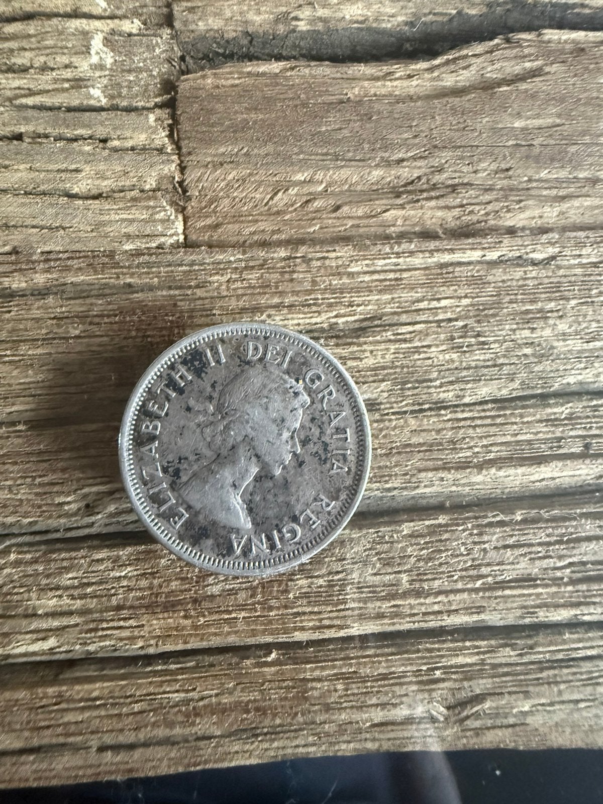 Canadese 25 cent uit 1960, Ophalen, Losse munt, Zilver