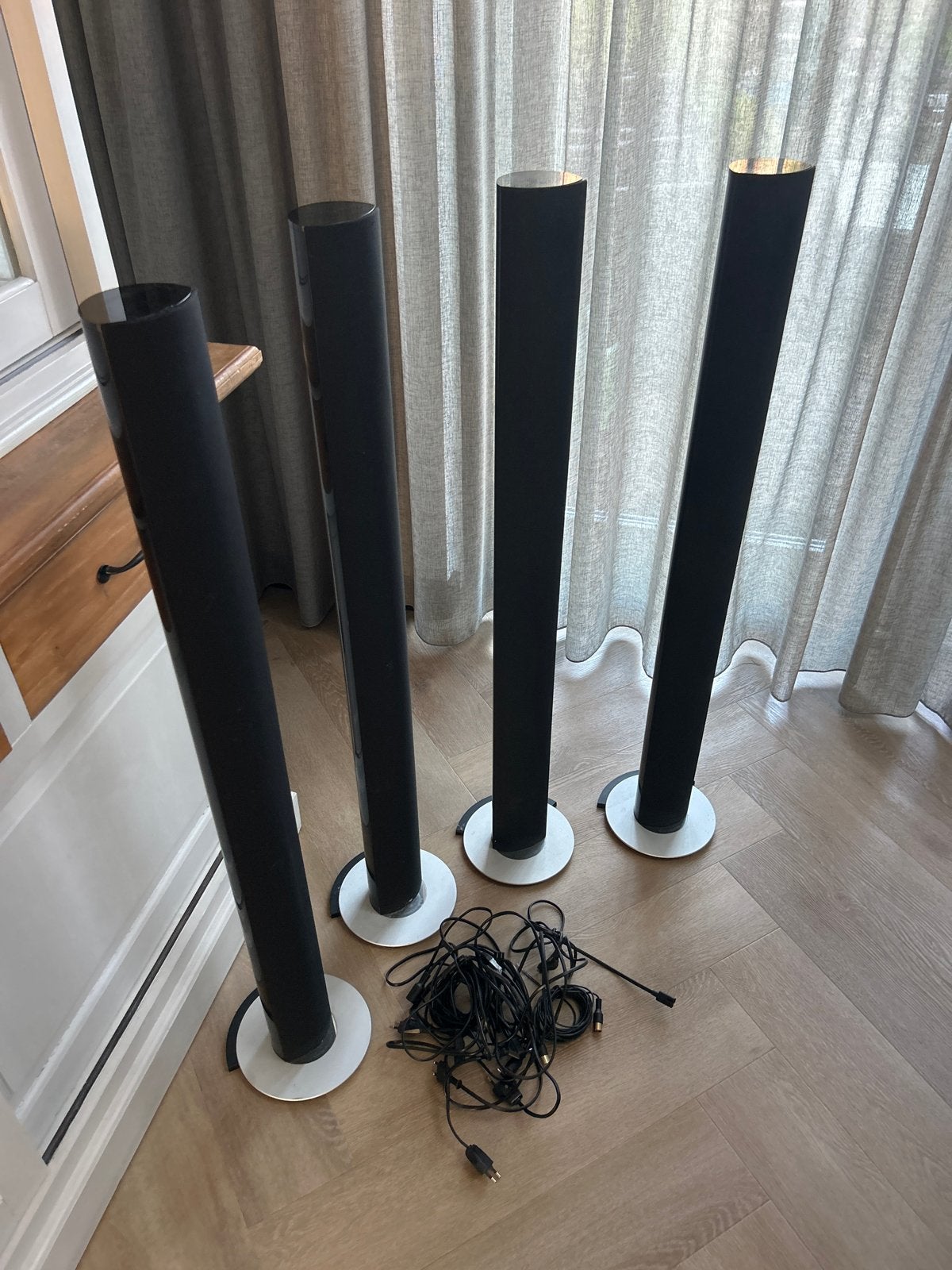 Bang & Olufsen BeoLab 6000 Speakerset - Zwart, Ophalen, Vloerstaande luidspreker, Gebruikt, Inclusief kabels