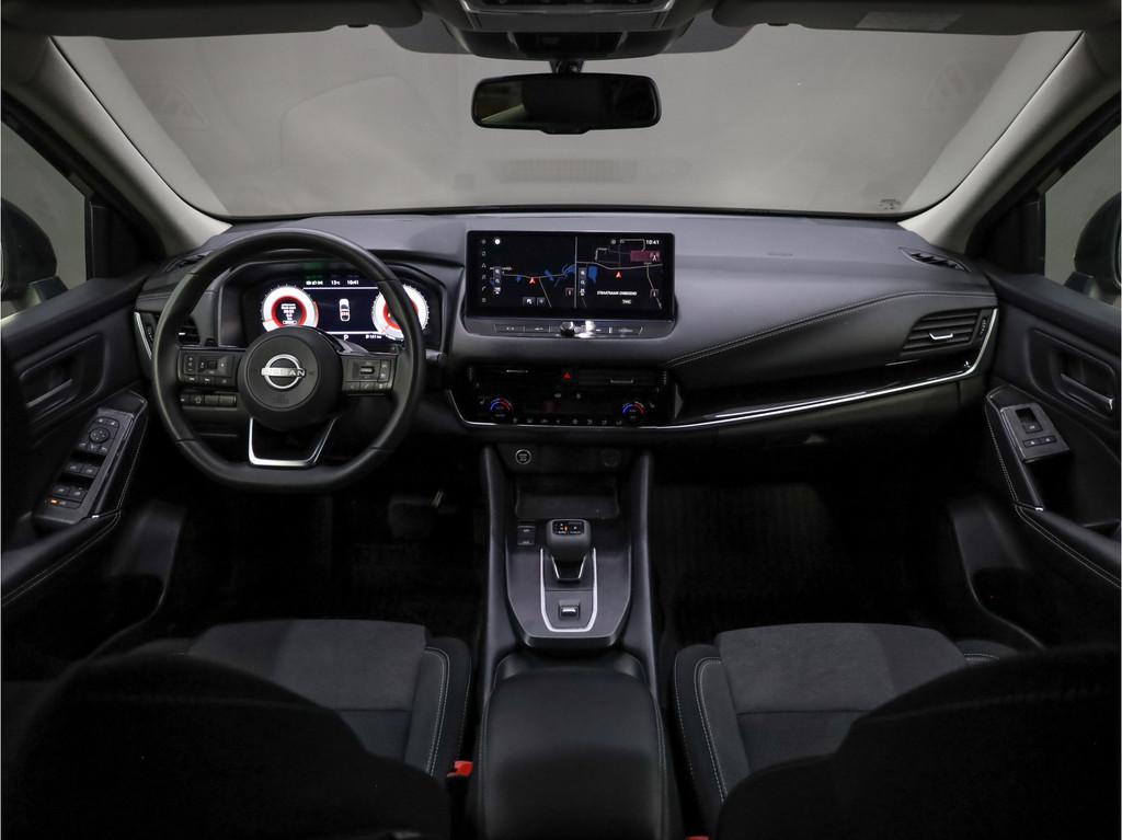 Nissan QASHQAI 1.3 MHEV Xtronic N-Connecta Stoel-/stuur verw, Auto's, Nissan, Stof, Zwart, Bedrijf, Geïmporteerd