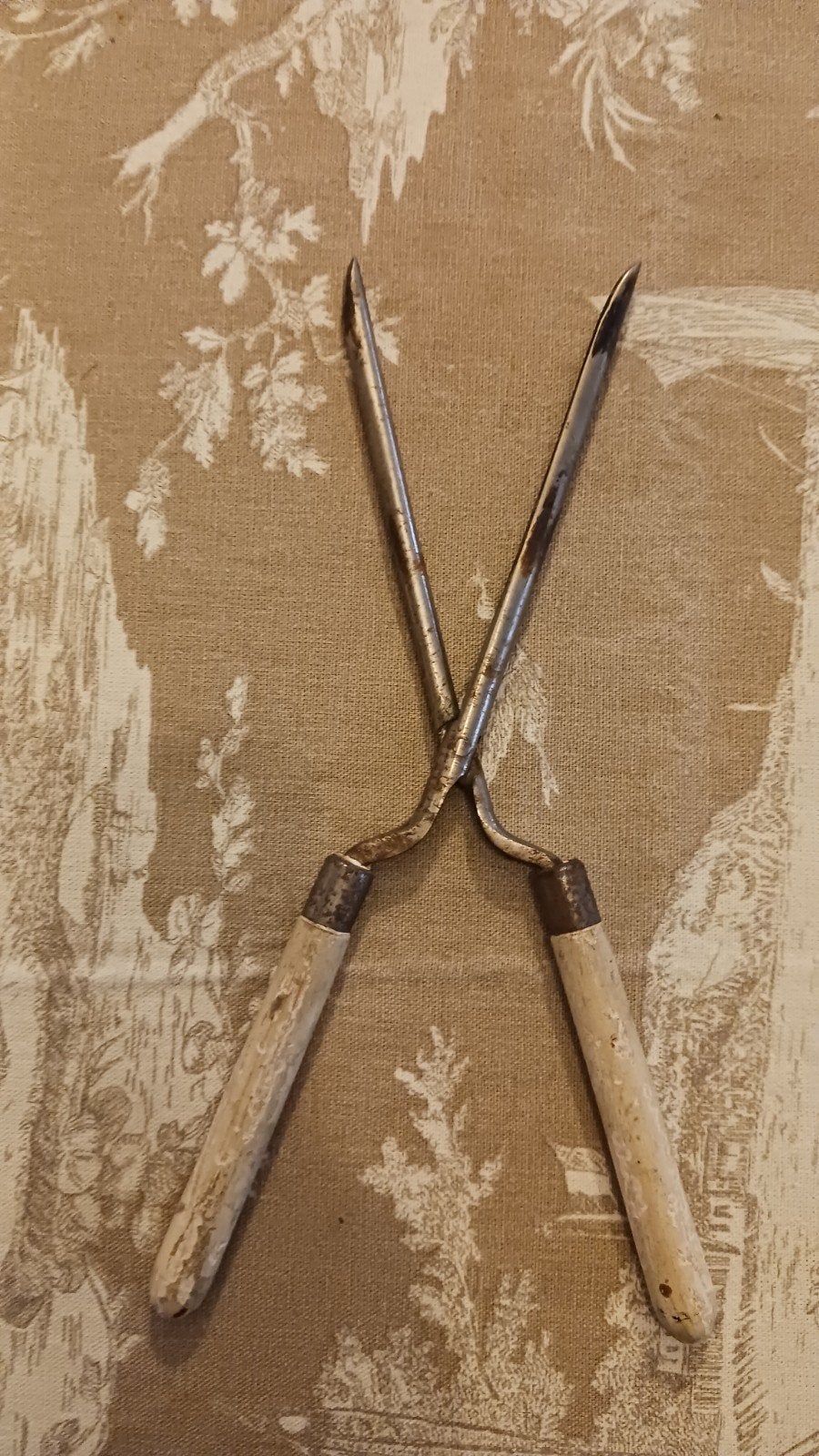 Antieke jaren '20 krultang / Marcel-tang voor kapper-decorat, Antiek en Kunst, Ophalen of Verzenden