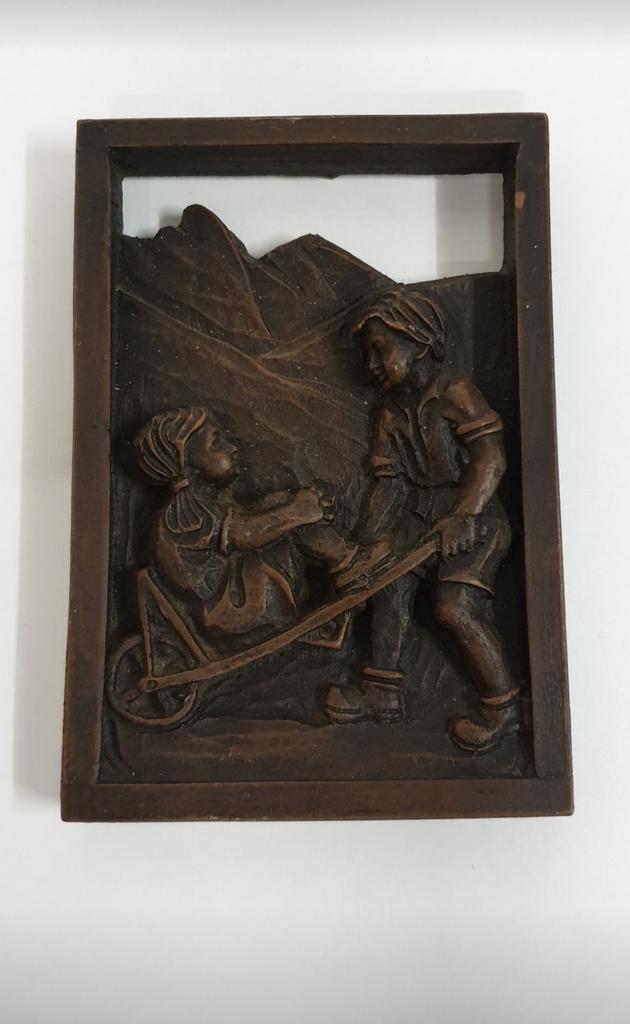 1706)Jaren 70 wandhanger steen, Ophalen of Verzenden