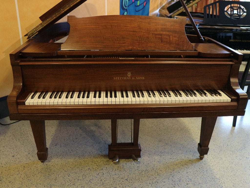 Steinway & Sons 'O' vleugel - noten hout - bj 1937, Verzenden, Zo goed als nieuw, Bruin, Vleugel