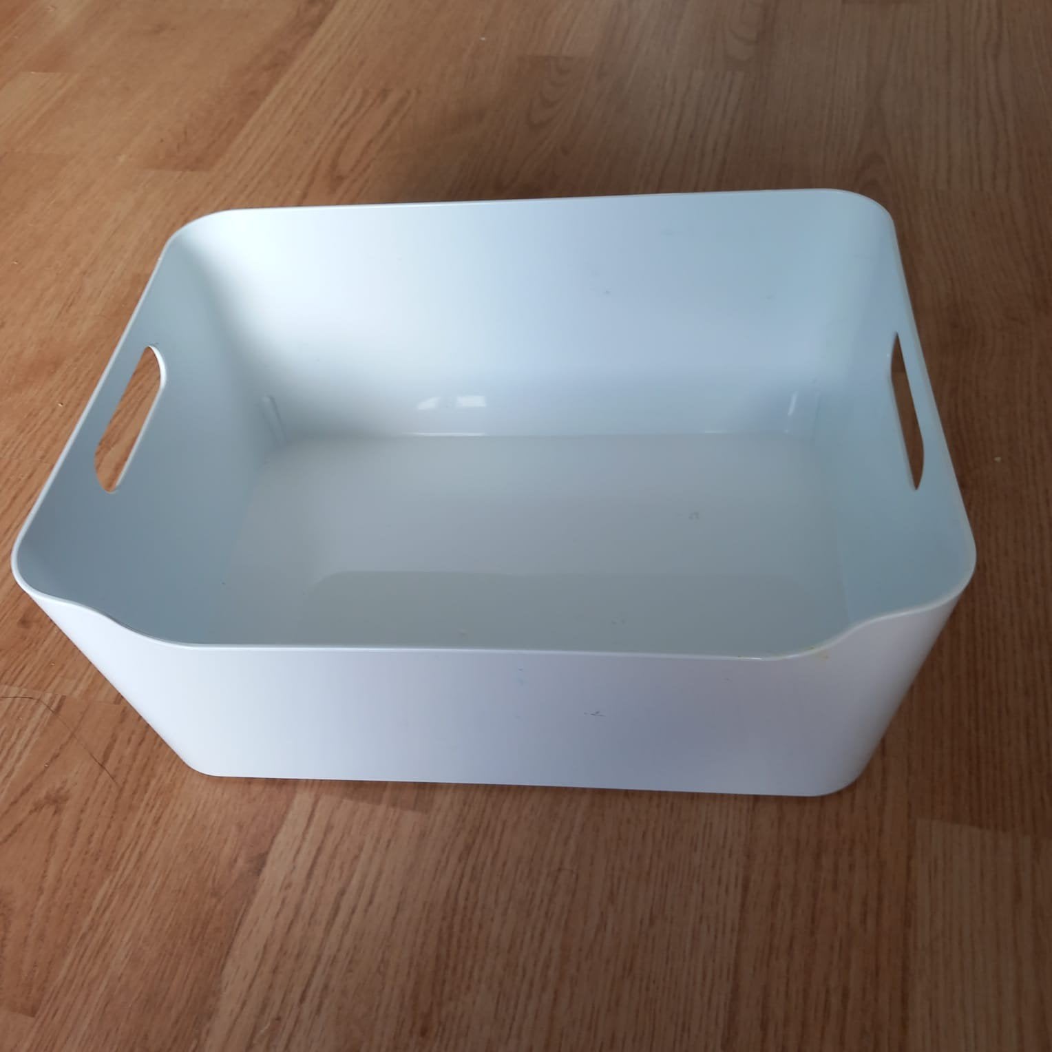 IKEA Opbergmand Wit 24x33x14 cm, Ophalen of Verzenden, Gebruikt, Wit, Kunststof