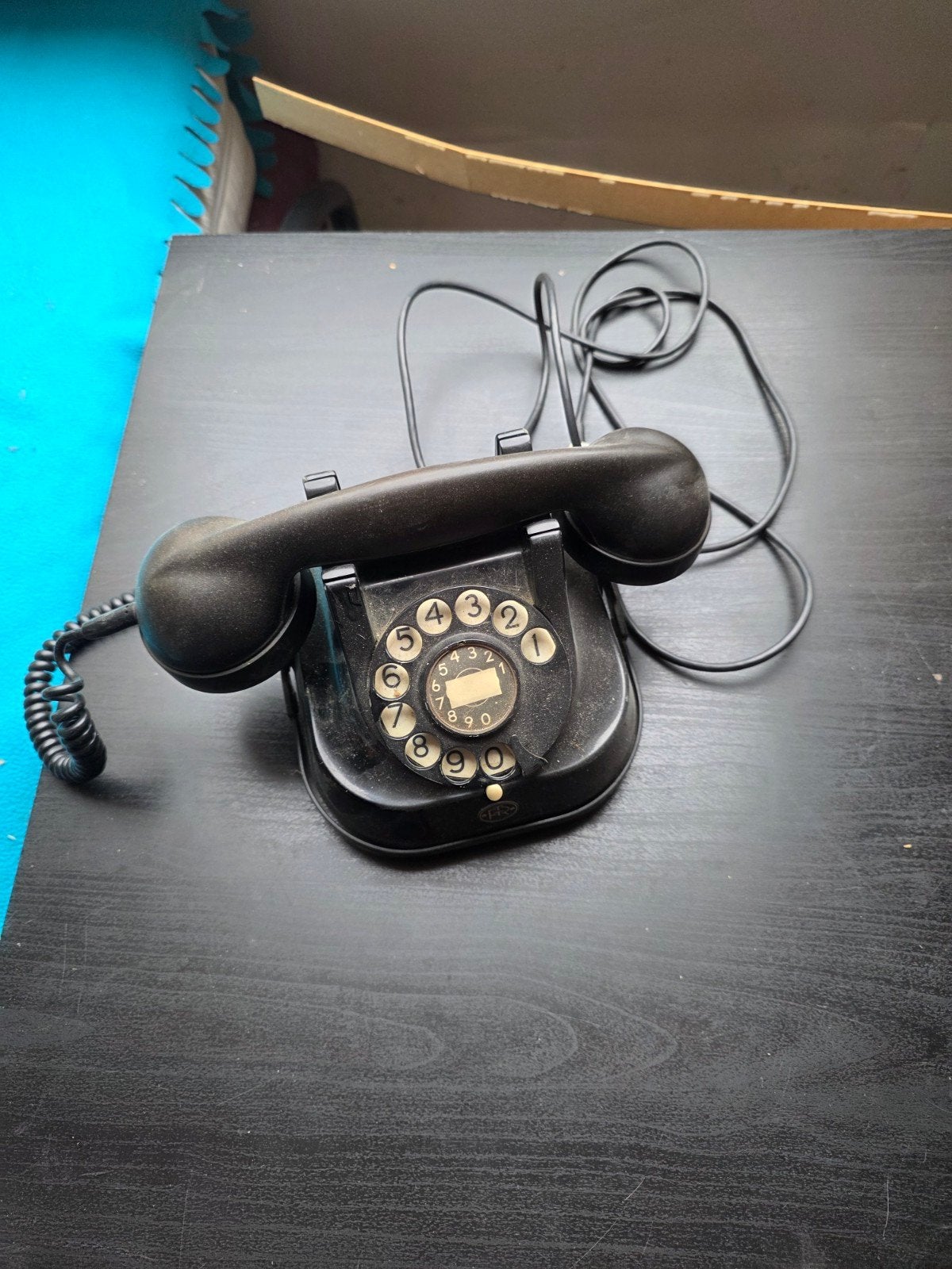 Vintage RTT 56 B Draaischijf Telefoon - Zwart, Ophalen of Verzenden