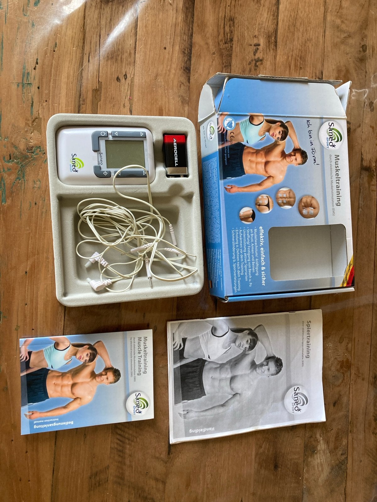 SaneoSPORT Spierstimulator - EMS training, Ophalen, Zo goed als nieuw, Armen, Overige typen