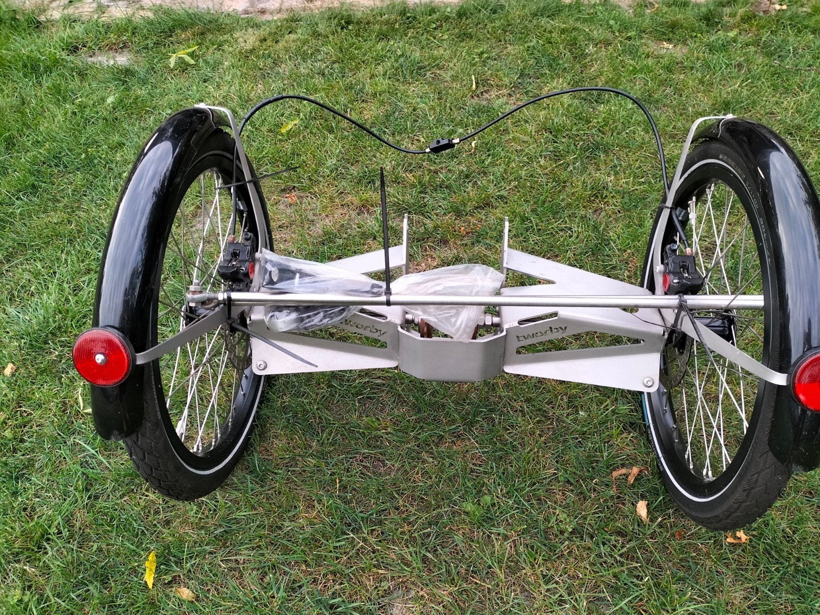 Driewieler ombouwset Tworby voor elektrische volwassen fiets, Fietsen en Brommers, Tworby, Overige typen, Zo goed als nieuw, Ophalen