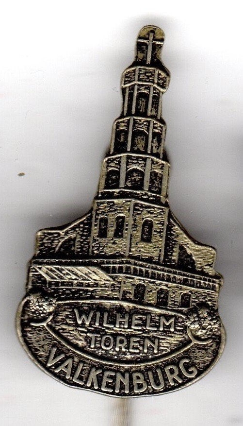 Speldje WILHELMINA TOREN VALKENBURG DIE IS INGESTORT 2e (A3), Ophalen of Verzenden, Gebruikt, Overige onderwerpen