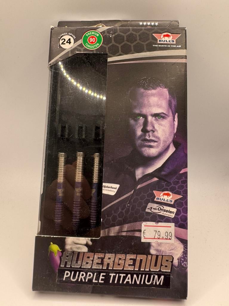 Bull’s Dirk van Duijvenbode Purple Titantium 24 Gram Dartpij, Sport en Fitness, Darts, Ophalen of Verzenden, Zo goed als nieuw