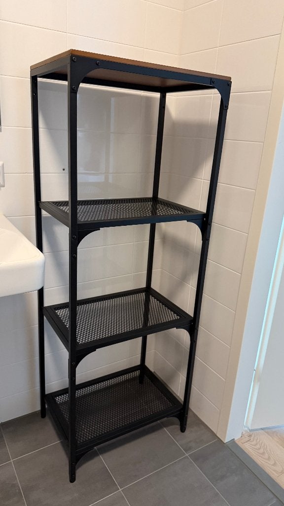Ikea FJÄLLBO kast, zwart, 51x36x136 cm, Ophalen, Zo goed als nieuw