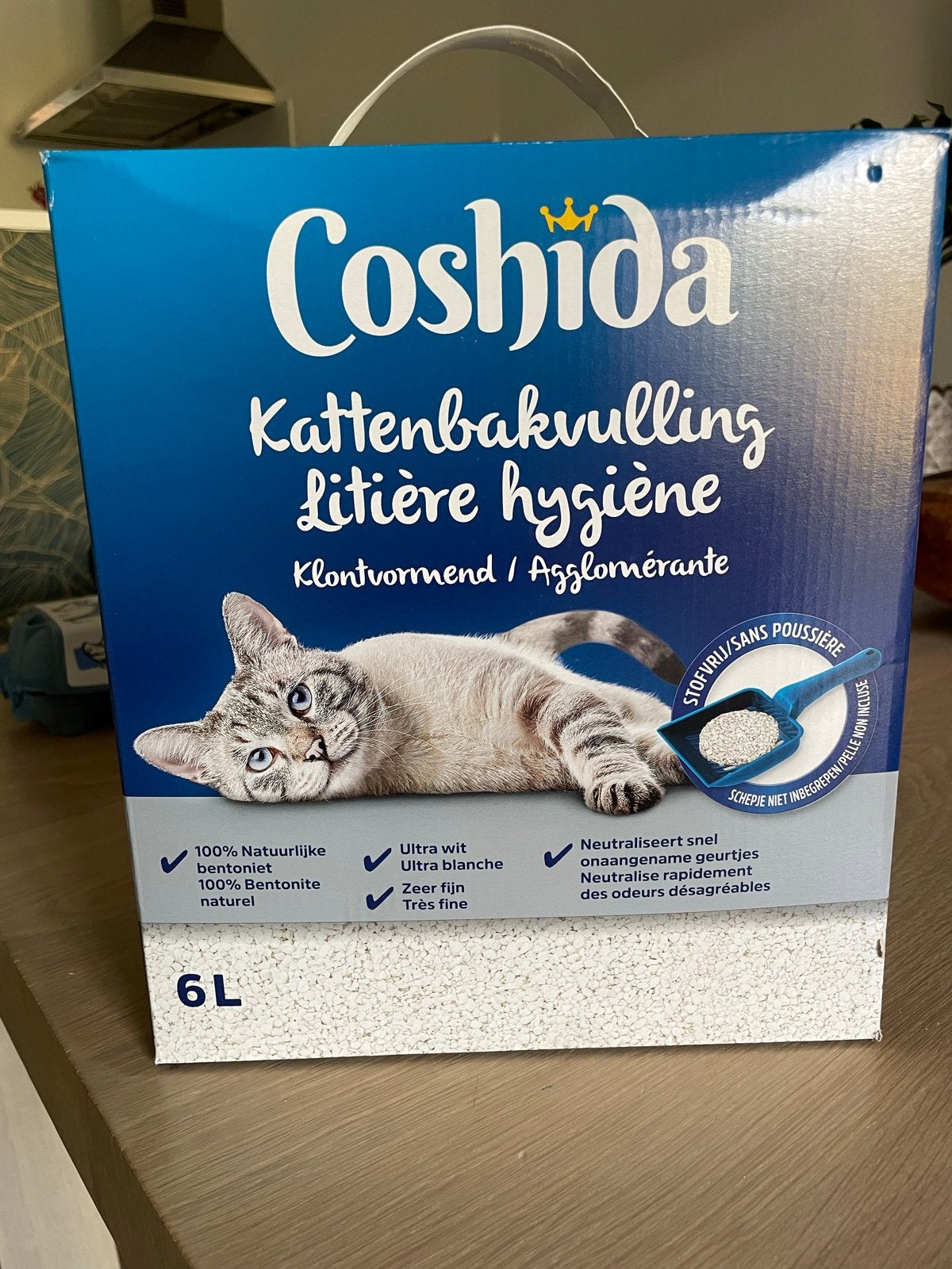 Coshida kattenbakvulling in ruil voor koffie, Dieren en Toebehoren, Ophalen, Nieuw