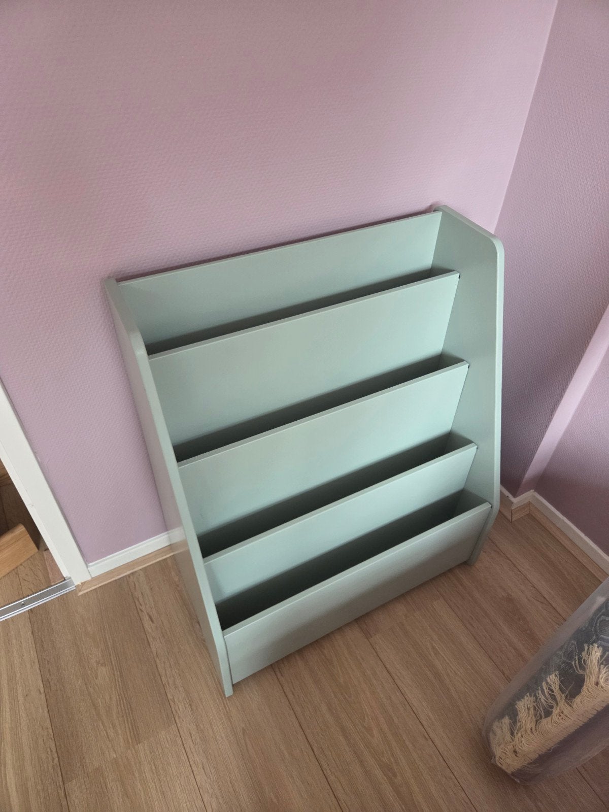 Groene boekenkast Serino (Kwantum) - Z.G.A.N., Huis en Inrichting, Ophalen, Zo goed als nieuw, 25 tot 50 cm, 50 tot 100 cm