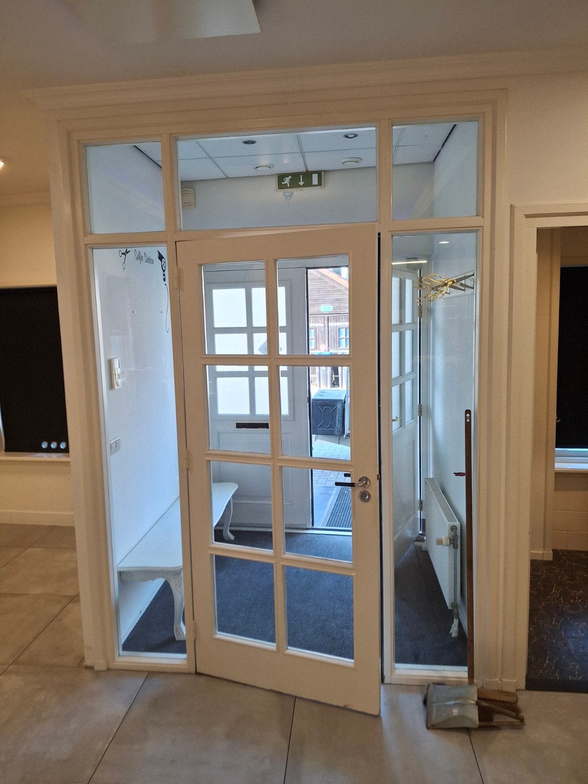 Hardhouten deurkozijn met deur, Ophalen, Gebruikt, Deurkozijn, 150 tot 225 cm