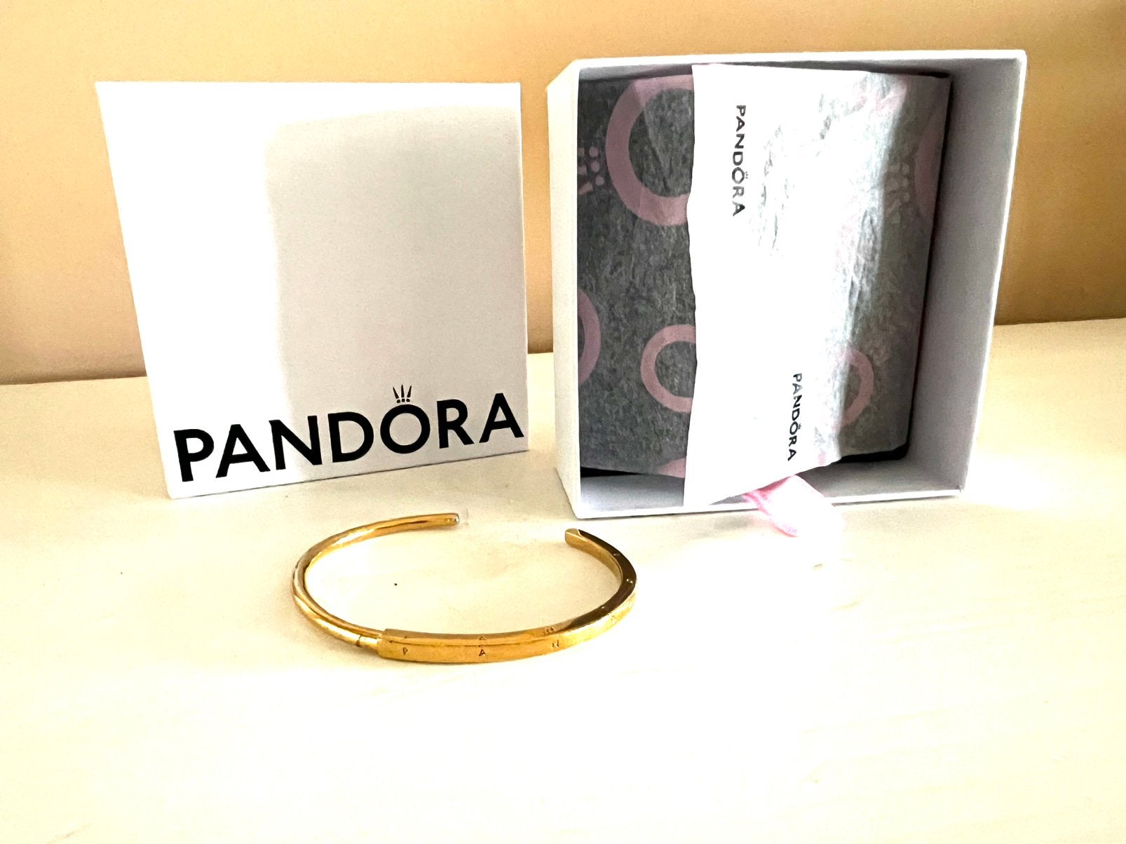 Pandora armband, Ophalen of Verzenden, Gebruikt, Goud, Zilver