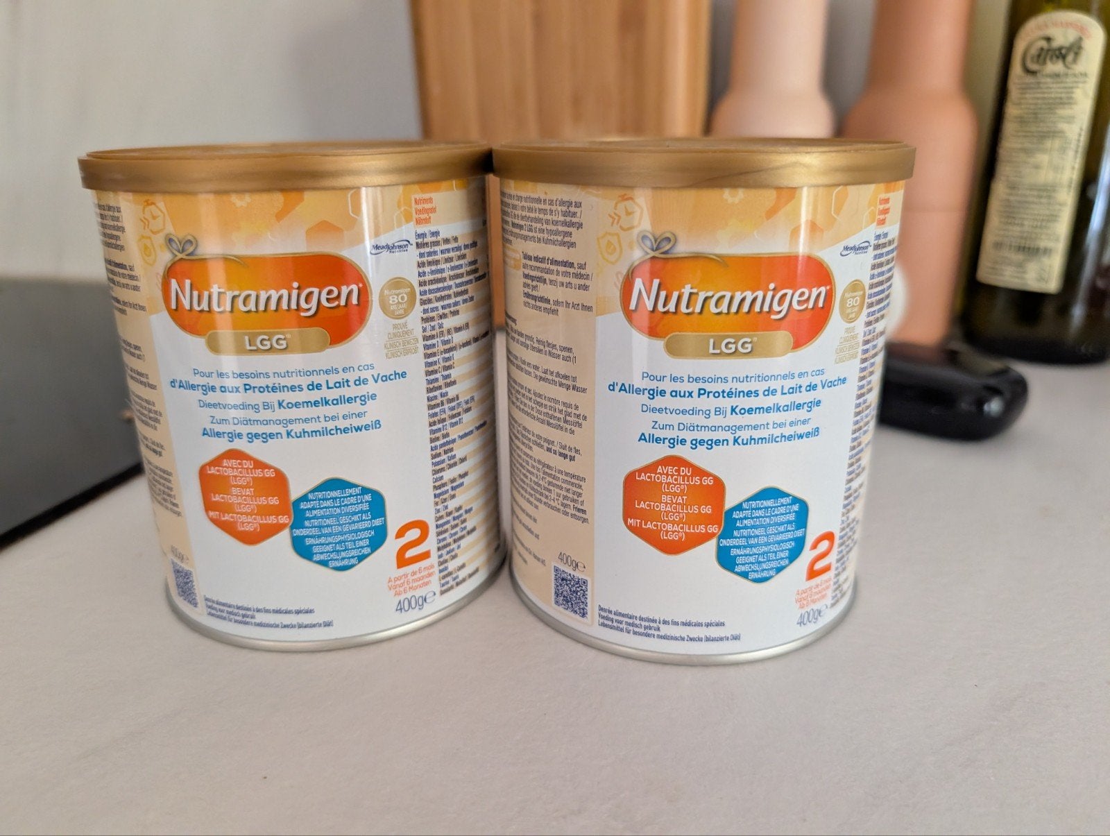 Nutramigen LGG 2 Koemelkeiwitallergie Babyvoeding (2x400g), Kinderen en Baby's, Babyvoeding en Toebehoren, Ophalen