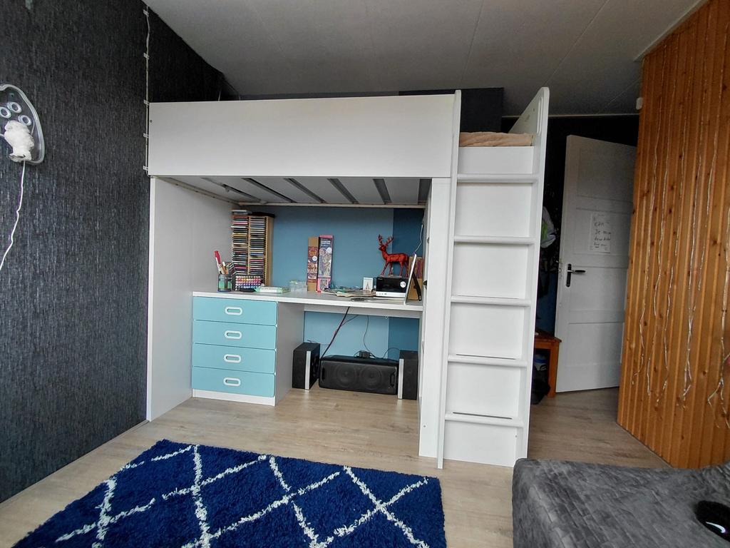 Hoogslaper (IKEA) met bureau en opbergruimte, Ophalen, Gebruikt, Hoogslaper