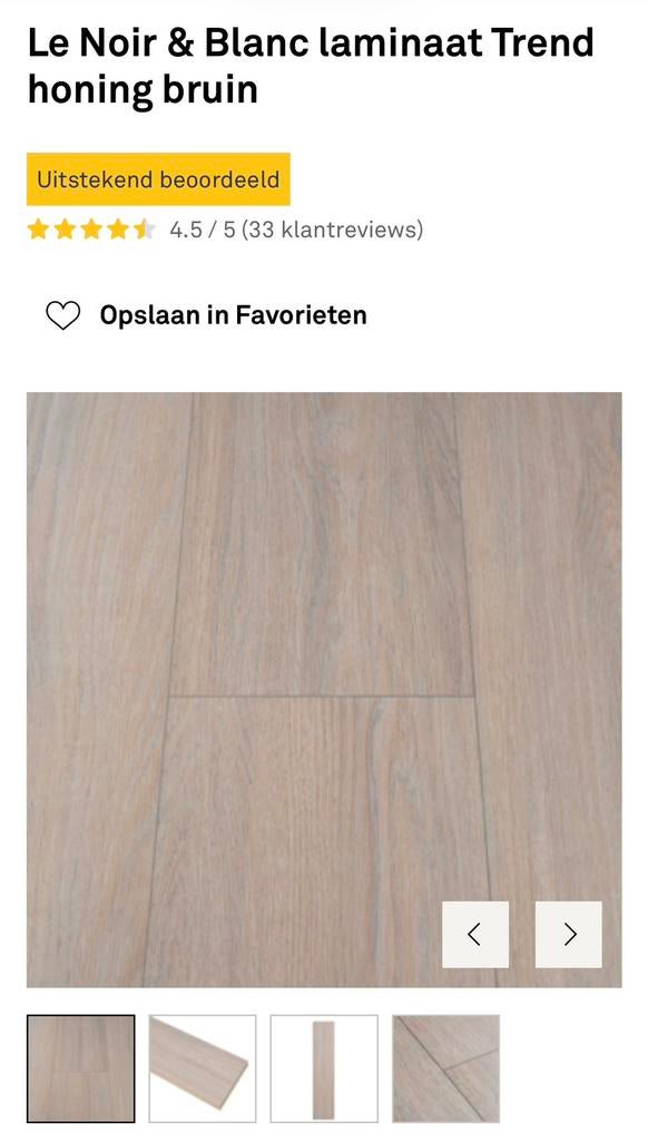 NIEUW in doos! Le Noir & Blanc laminaat Trend honing bruin, Huis en Inrichting, Ophalen, Nieuw, Bruin, Laminaat