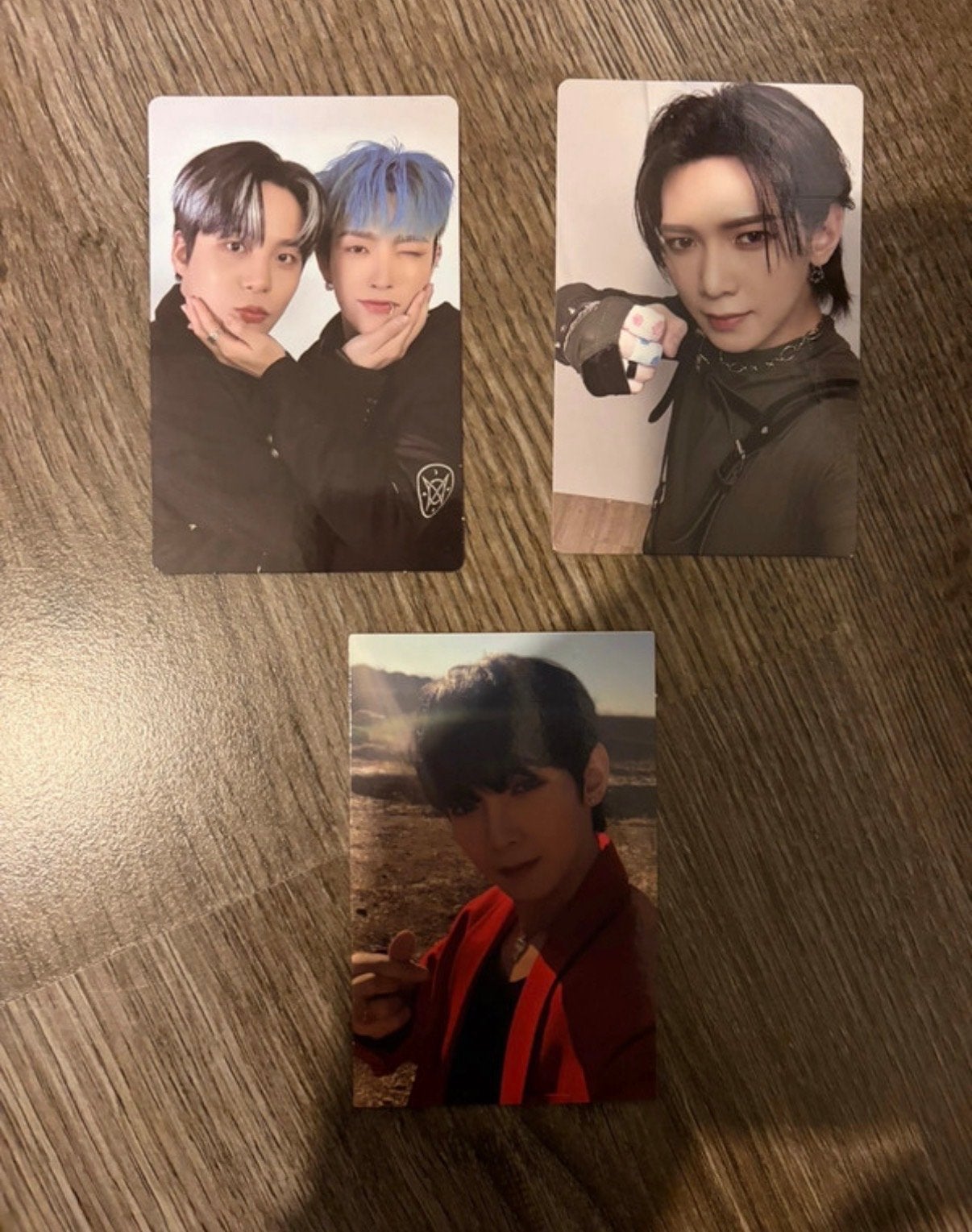 Ateez photocards (beschadigd aan de achterkant), Gebruikt, 1980 tot heden, Foto, Ophalen of Verzenden