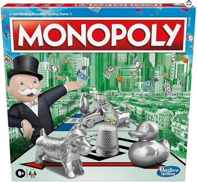 Set Monopoly Junior / Risk Junior Kind Bordspel, Ophalen, Zo goed als nieuw, Hasbro