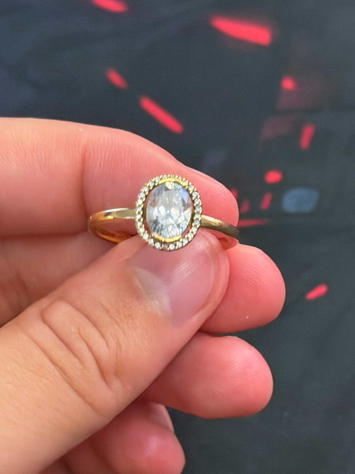 Pandora ovale ringmaat 58 EU, Ophalen of Verzenden, Zo goed als nieuw, Zilver, Neuspiercing