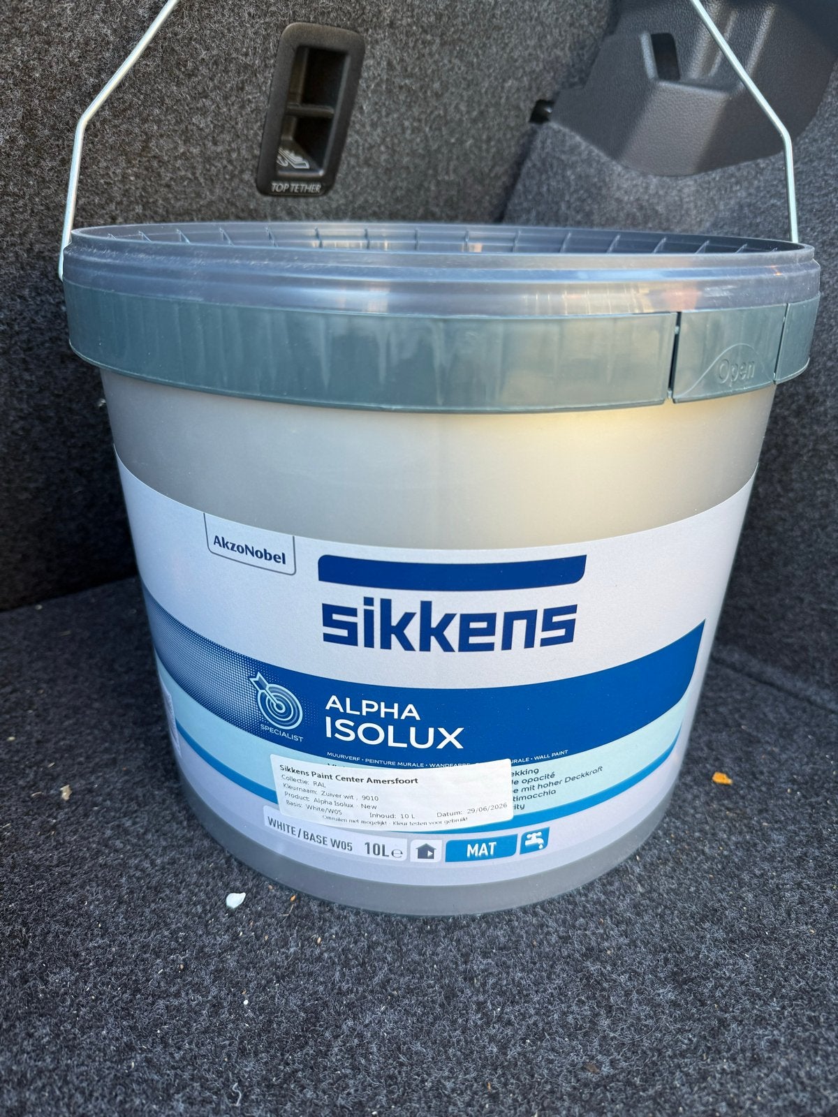 Sikkens Alpha Isolux 9010 - 10L Muurverf, 5 tot 10 liter, Wit, Nieuw, Ophalen of Verzenden