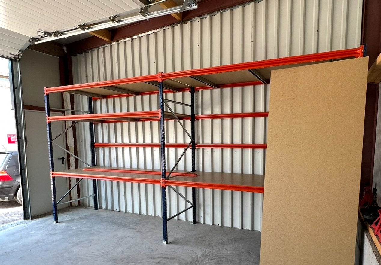 Groot vak stelling 240x100x215 cm met 7 planken, Ophalen, Zo goed als nieuw