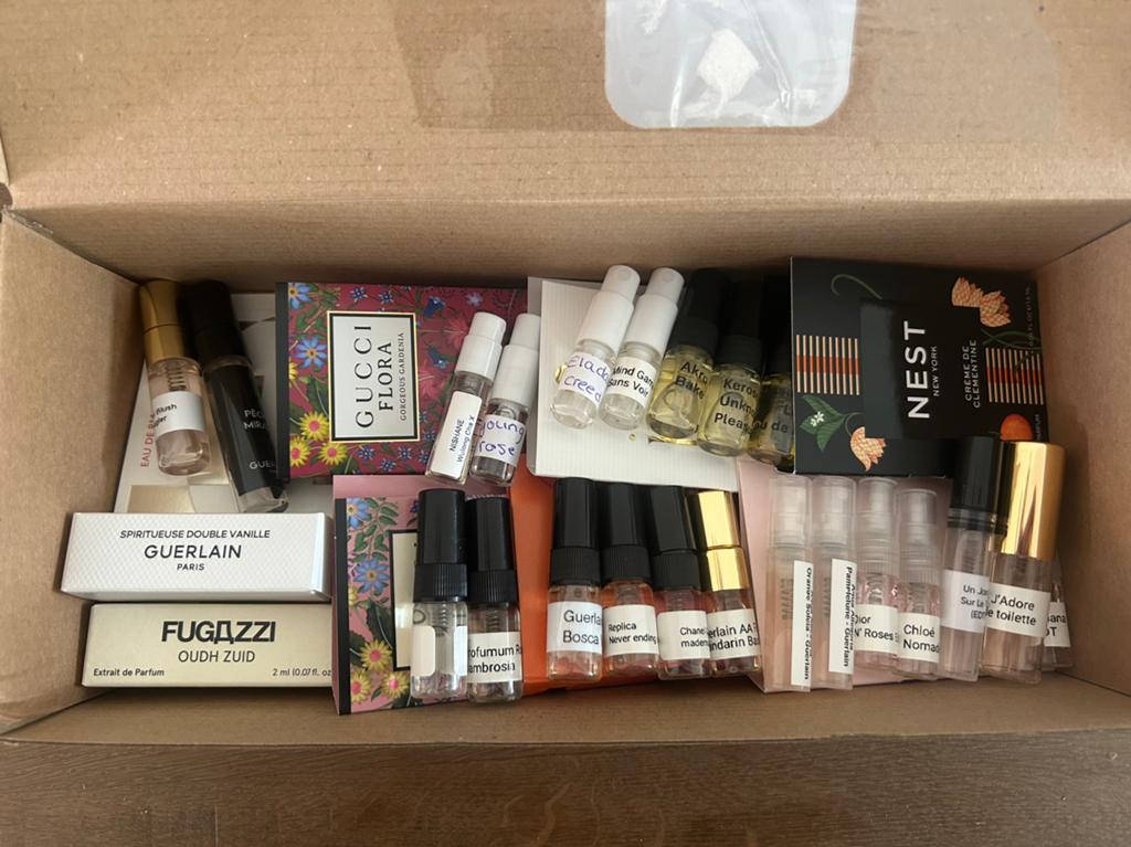 ️ Doos vol samples ️, Ophalen of Verzenden, Zo goed als nieuw