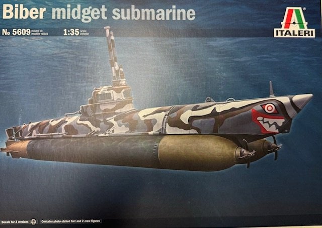 Coelianmodels, Italeri, 5609, Biber U-boot, 1/35, € 29,99, Ophalen of Verzenden, Nieuw, 1:32 tot 1:50, Italeri