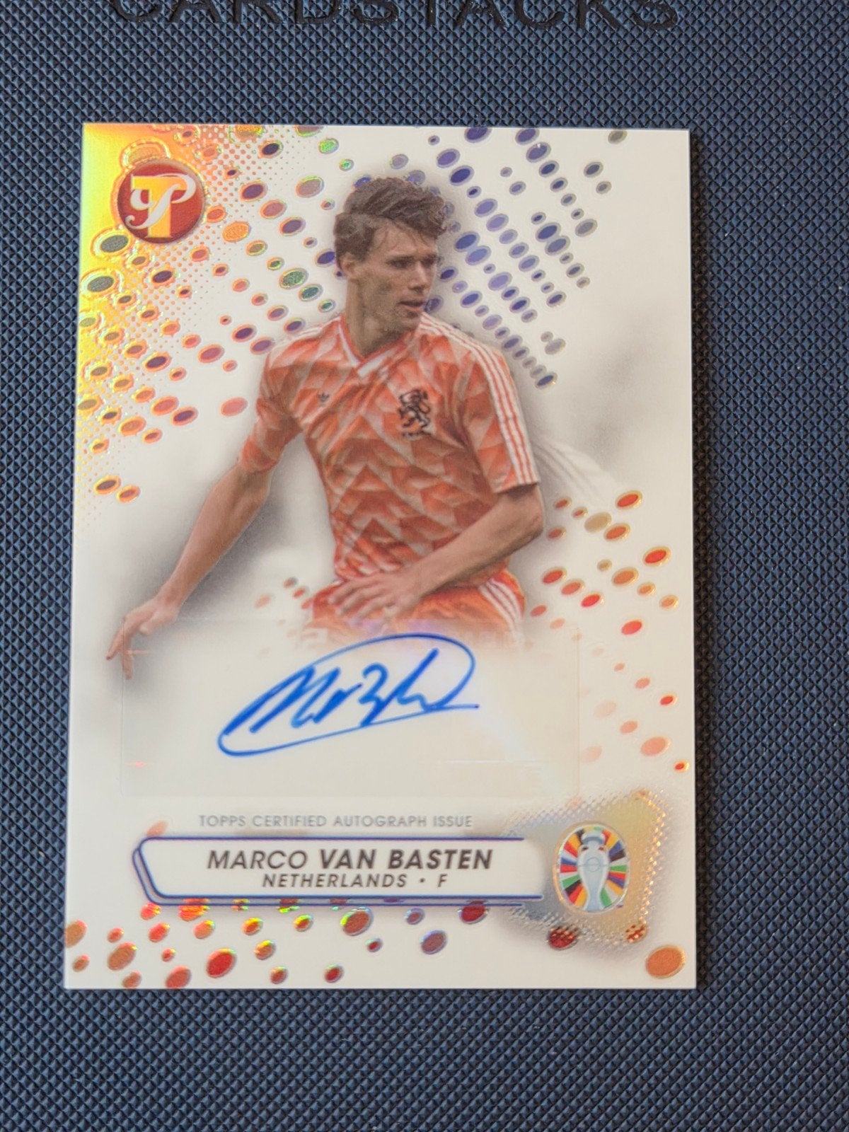 Marco van Basten Autograph kaart Euro 2024 trading card, Ophalen of Verzenden, Nieuw, Ajax, Poster, Plaatje of Sticker