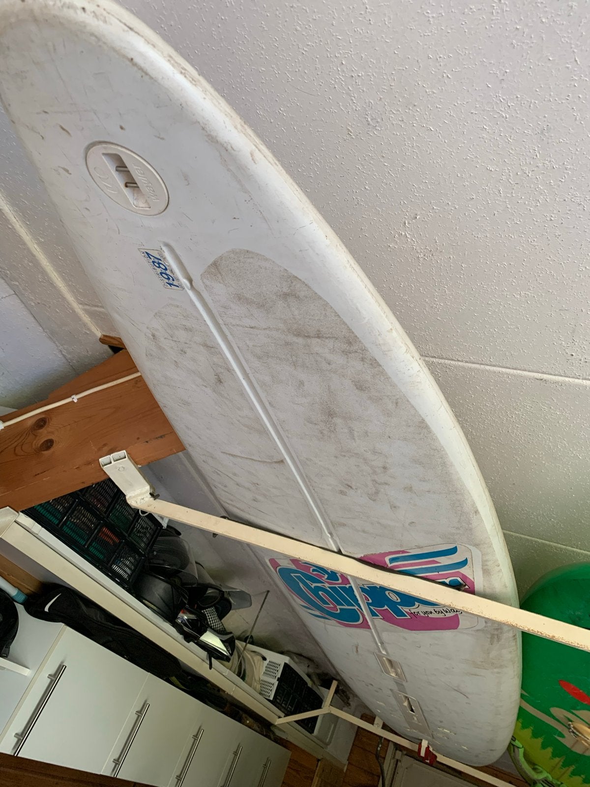 Windsurfboard met mast, zeil etc, Watersport en Boten, Windsurfen, Ophalen, Gebruikt, Mast, Met mast