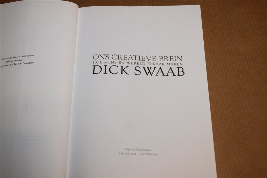 Ons Creatieve Brein — Dick Swaab over Mens en Omgeving, Ophalen of Verzenden, Gelezen, Ontwikkelingspsychologie
