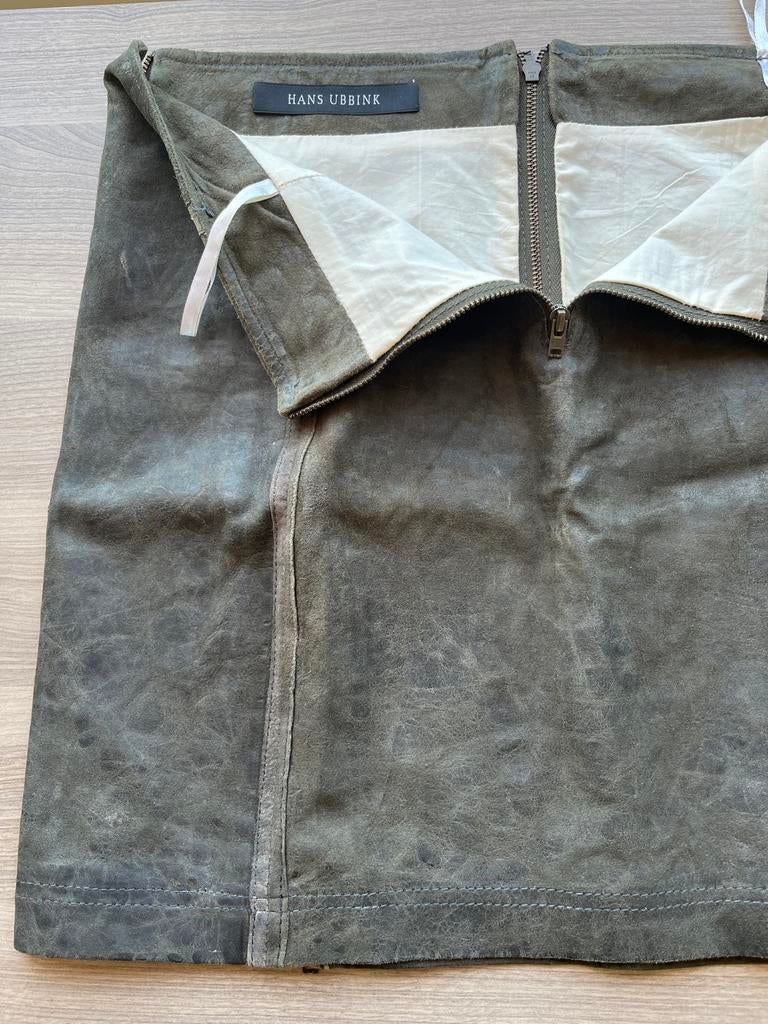 Hans Ubbink Leren Rok - Maat 38 (M), Maat 38/40 (M), Ophalen of Verzenden, Zo goed als nieuw, Boven de knie