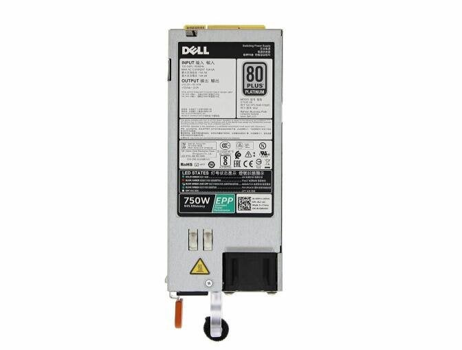 Dell 750W 80-Plus Platinum Power Supply KNHJV, Dell B.V., Info@dell.com, Transformatorweg 38-72, 1014 AK Amsterdam