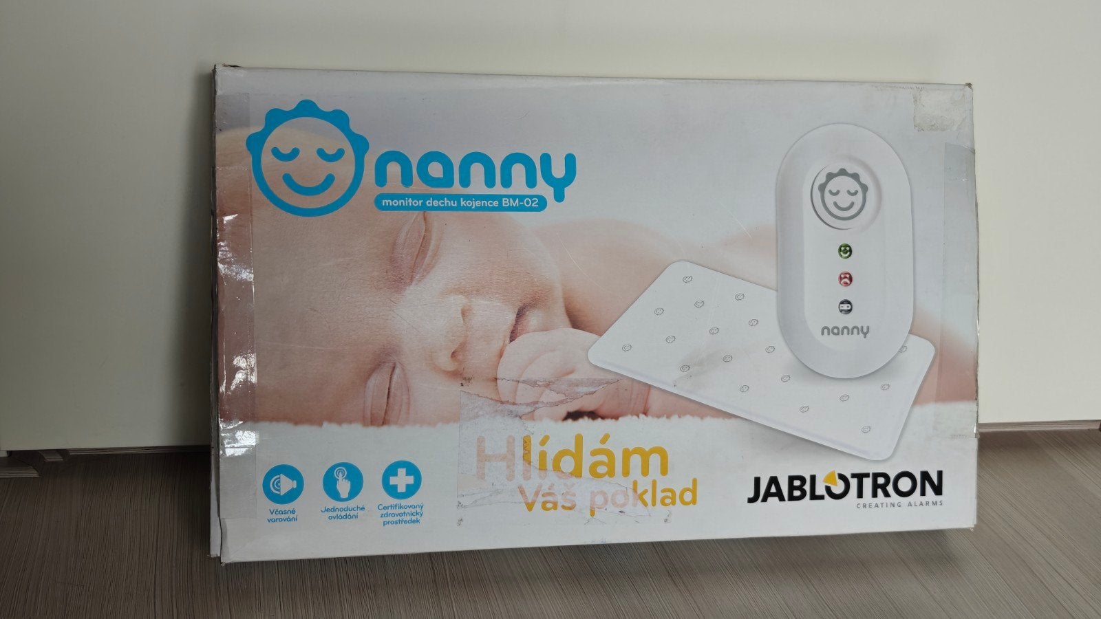 Jablotron Nanny BM-02 Ademhalingsmonitor / Sensormat, Ophalen of Verzenden, Zo goed als nieuw, 250 meter of meer