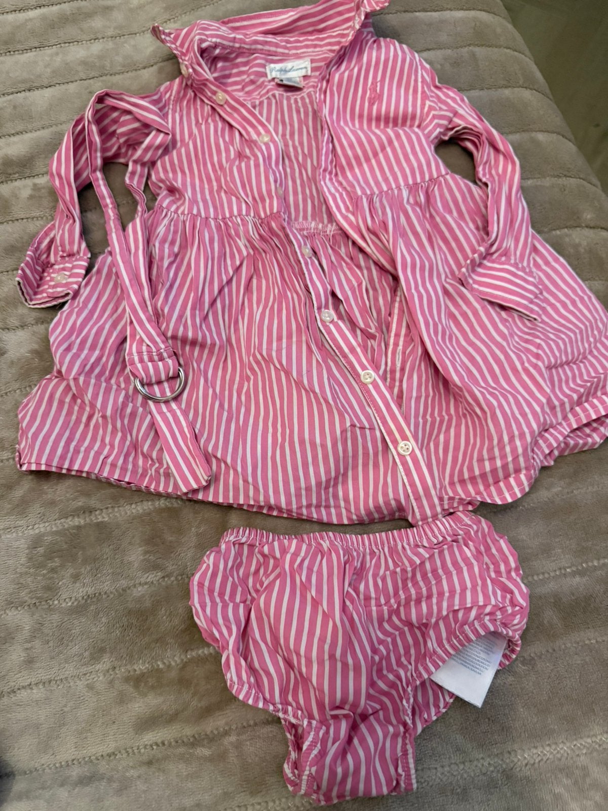 Ralph Lauren blouse jurk maat 80-86 18M, Ophalen of Verzenden, Zo goed als nieuw, Meisje, Jurkje of Rokje