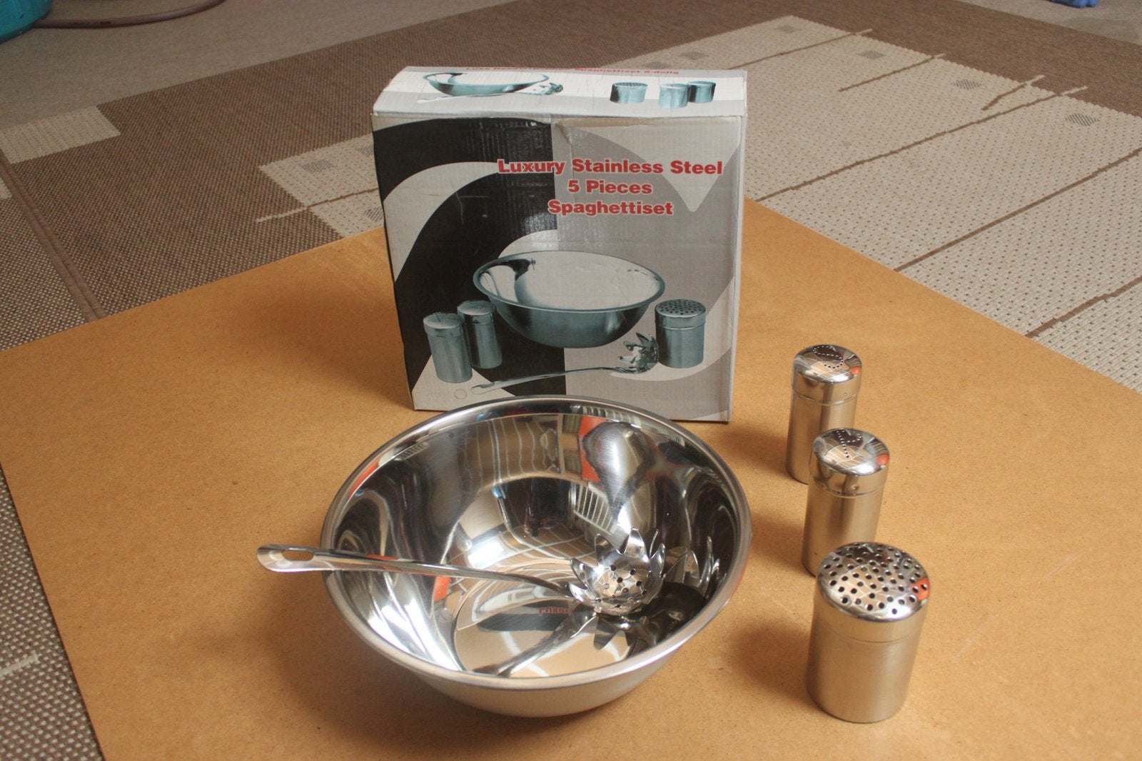 Luxe 5 Delige Spaghettiset 5 Delig.( Nieuw )., Ophalen of Verzenden, Nieuw