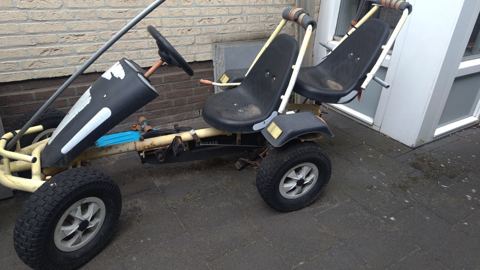 2-zits skelter met trekhaak - opknapper, Ophalen, Gebruikt, Overige merken, Duozit