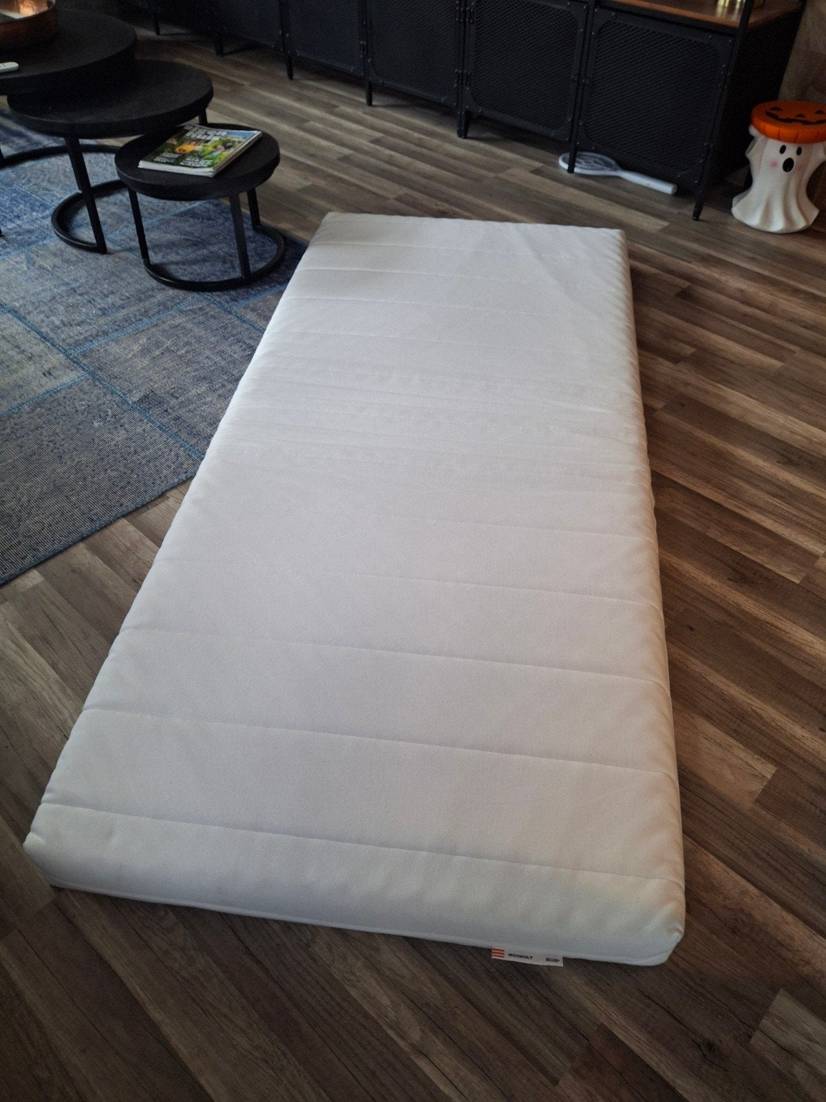 IKEA MOSHULT Matras 90x200, Ophalen, 90 cm, Eenpersoons, Zo goed als nieuw