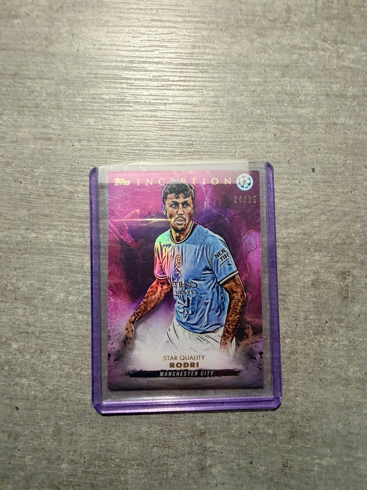 Topps Inception Rodri Star Quality Manchester City 24/25, Ophalen of Verzenden, Nieuw, Buitenlandse clubs, Spelerskaart