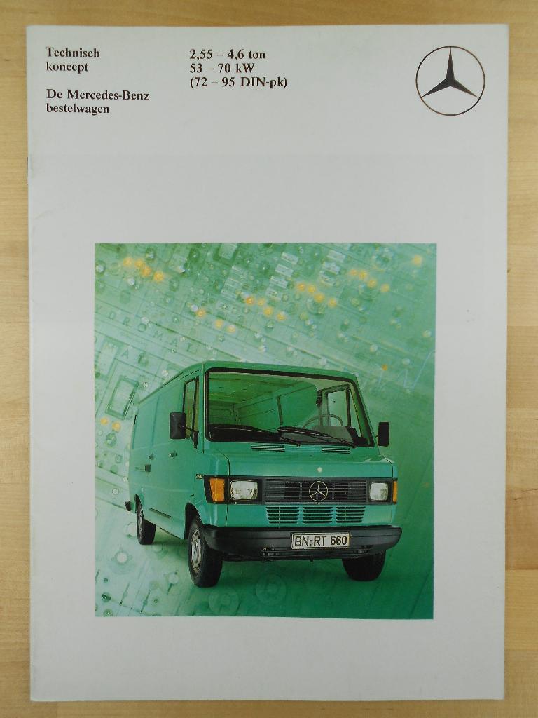 Mercedes Brochure 1984 207 209 210 307 309 310 407 409 D 410, Zo goed als nieuw, Mercedes-Benz, Mercedes, Ophalen of Verzenden