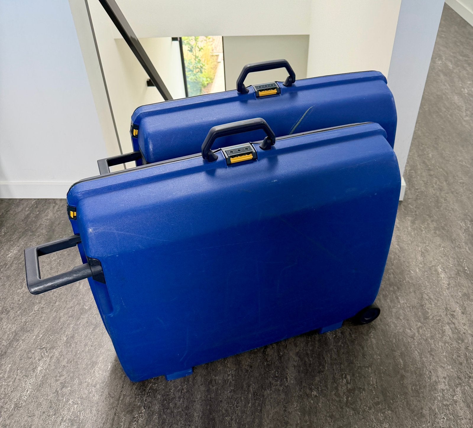 GRATIS Luxe Samsonite koffers, Sieraden, Tassen en Uiterlijk, Koffers, Ophalen, Gebruikt, Hard kunststof