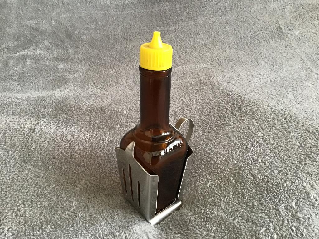Maggi houder + fles, Huis en Inrichting, Ophalen of Verzenden, Gebruikt