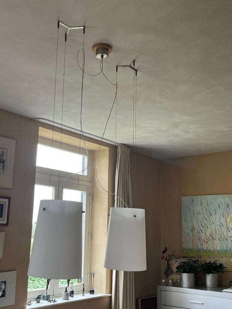 Prandina Sera Hanglampen - Set van 2, Huis en Inrichting, Ophalen, Gebruikt, Glas, E27 (groot)
