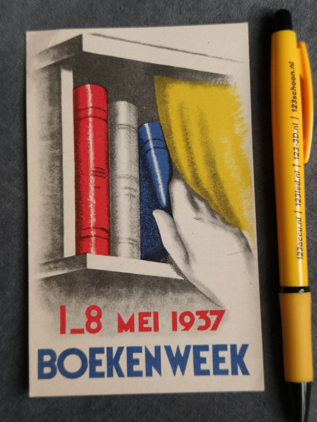 RECLAME BOEKENWEEK 1937., Ophalen of Verzenden