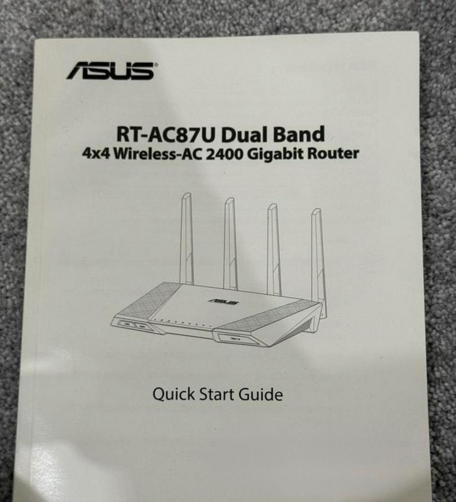 Asus RT-AC87U Dual Band Gigabit Router - Goed bereik, Computers en Software, Ophalen of Verzenden, Zo goed als nieuw, Router