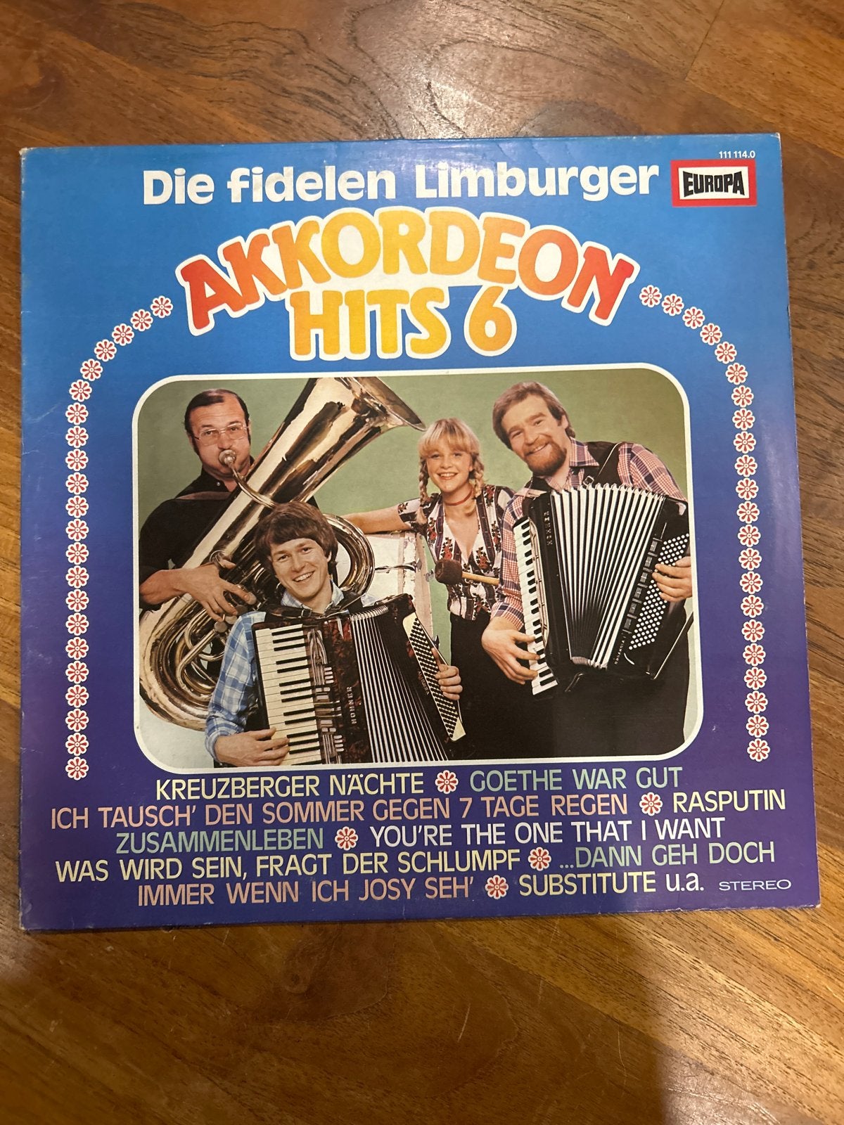 Die fidelen Limburger - Akkordeon Hits 6 LP (Europa), Cd's en Dvd's, Ophalen of Verzenden, Gebruikt, 12 inch, LP