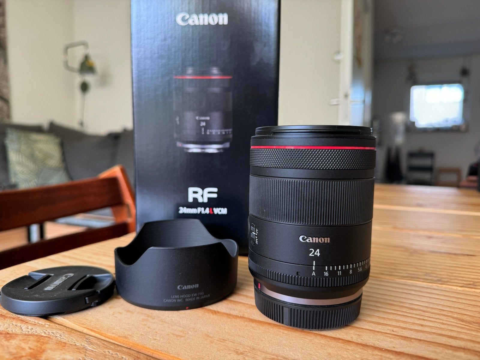 Canon RF 24mm 1.4 L VCM incl garantie, Audio, Tv en Foto, Fotografie | Lenzen en Objectieven, Ophalen, Canon, Canon RF, Groothoeklens